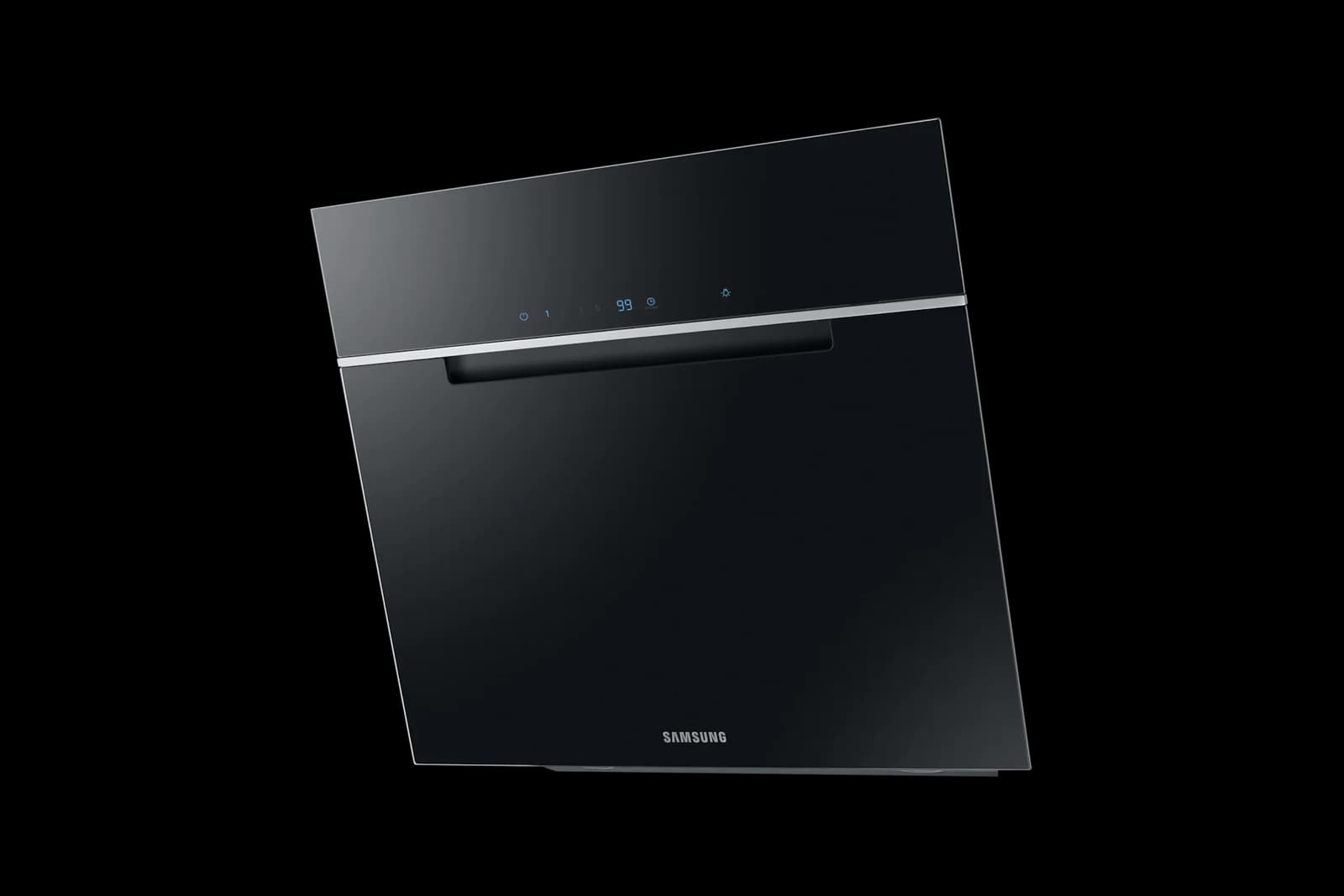 NK24M7070VB Duvar Tipi Eğimli Davlumbaz, 60 cm, Siyah Cam