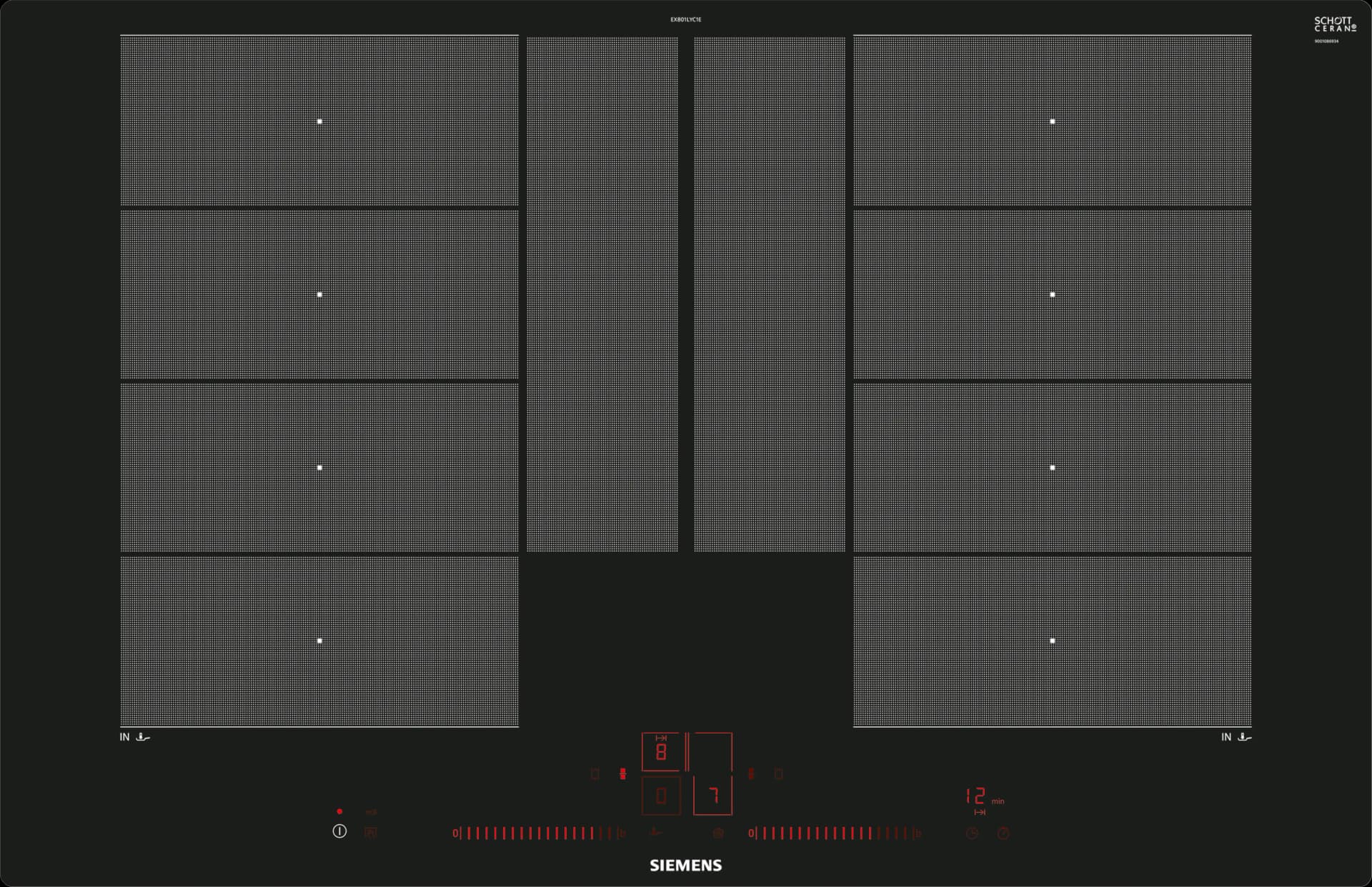 iQ700 İndüksiyonlu Ocak 80 cm flush mount