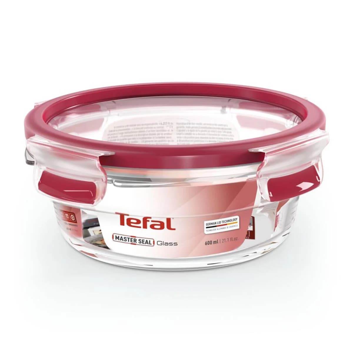 MasterSeal Fresh Cam Yuvarlak Saklama Kabı - 0.6 L