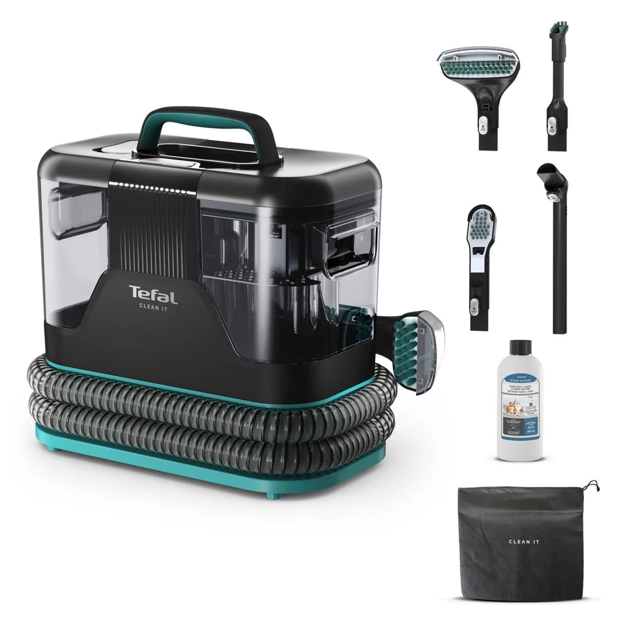 Clean It Portatif 750 Watt 2,3 Litre Kapasiteli Halı Yıkama & Koltuk Temizleyici