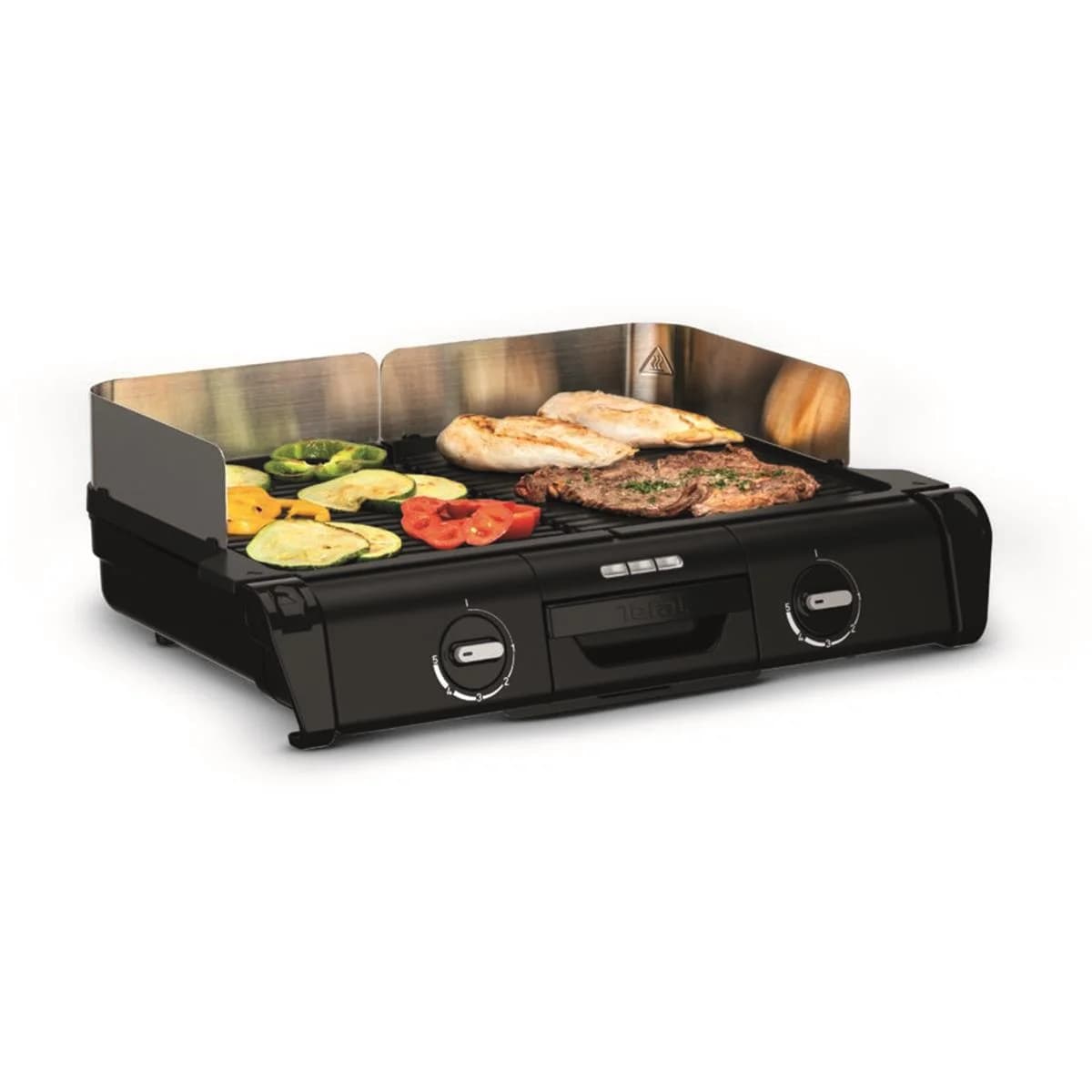 Family Grill 2400 Watt Termostatlı 2 Pişirme Yüzeyli İç/Dış Mekân Izgarası